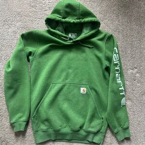 Carhartt Men's Green Pullover Hoodie